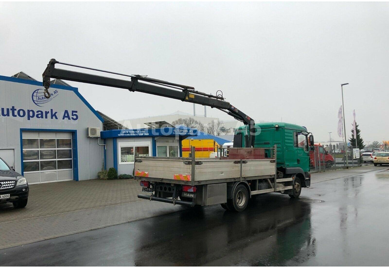 MAN TGL 8.180 Flatbed + Crane Hiab 055 - Camión caja abierta, Camión grúa: foto 4 MAN TGL 8.180 Flatbed + Crane Hiab 055 - Camión caja abierta, Camión grúa: foto 4