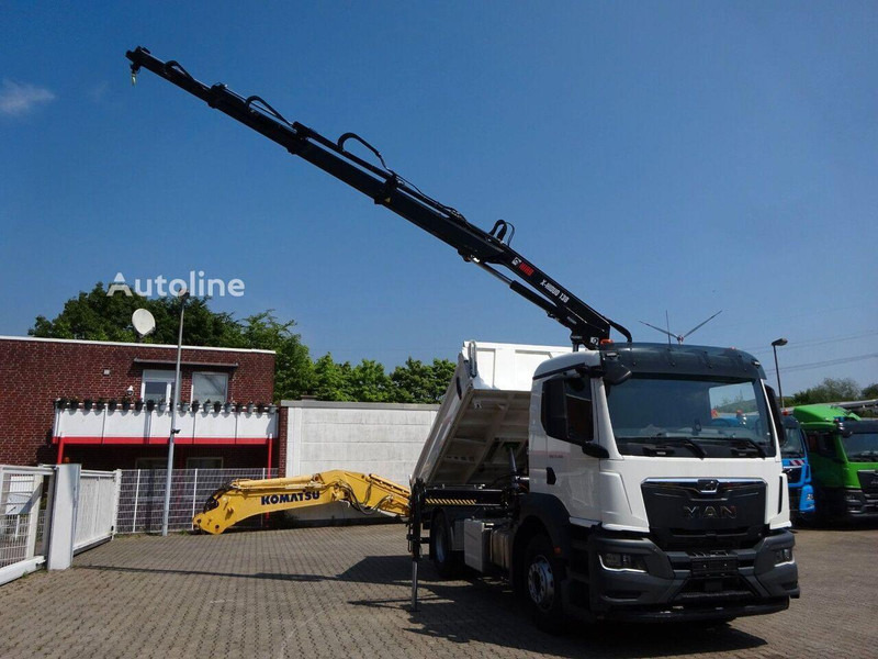 MAN TGS 22.400 - 3 way tipper+crane - Camión volquete, Camión grúa: foto 3 MAN TGS 22.400 - 3 way tipper+crane - Camión volquete, Camión grúa: foto 3