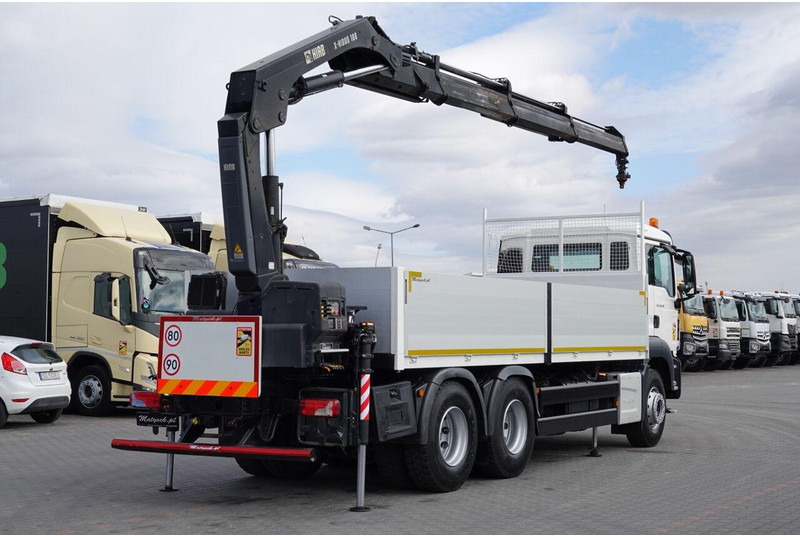 MAN TGS 26.320 / 6X4 / SKRZYNIOWY 6.5 M + HDS HIAB 188 BS-3 / MAX UD - Camión caja abierta, Camión grúa: foto 3 MAN TGS 26.320 / 6X4 / SKRZYNIOWY 6.5 M + HDS HIAB 188 BS-3 / MAX UD - Camión caja abierta, Camión grúa: foto 3