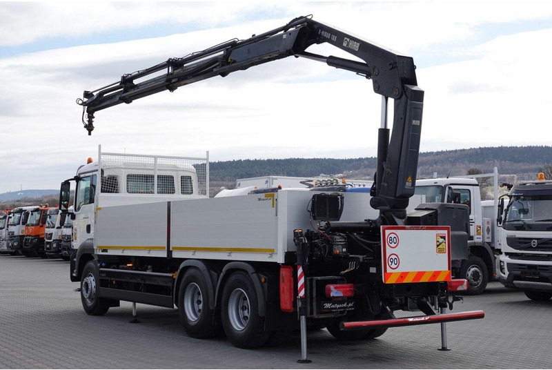MAN TGS 26.320 / 6X4 / SKRZYNIOWY 6.5 M + HDS HIAB 188 BS-3 / MAX UD - Camión caja abierta, Camión grúa: foto 2 MAN TGS 26.320 / 6X4 / SKRZYNIOWY 6.5 M + HDS HIAB 188 BS-3 / MAX UD - Camión caja abierta, Camión grúa: foto 2