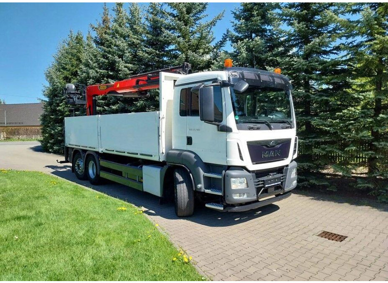 MAN TGS 26.400 Flatbed + Crane Palfinger PK 23001L - Camión caja abierta, Camión grúa: foto 3 MAN TGS 26.400 Flatbed + Crane Palfinger PK 23001L - Camión caja abierta, Camión grúa: foto 3