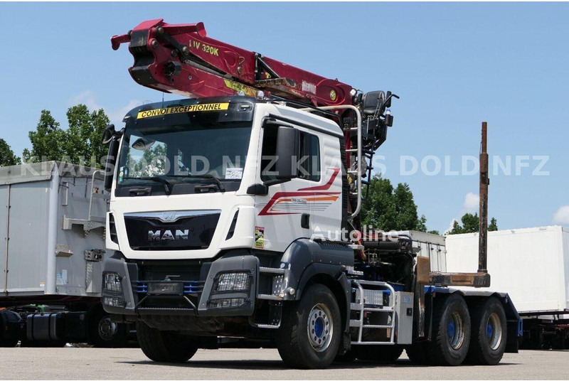 MAN TGS 33.500 - Timper truck+crane - Camión forestal, Camión grúa: foto 1 MAN TGS 33.500 - Timper truck+crane - Camión forestal, Camión grúa: foto 1