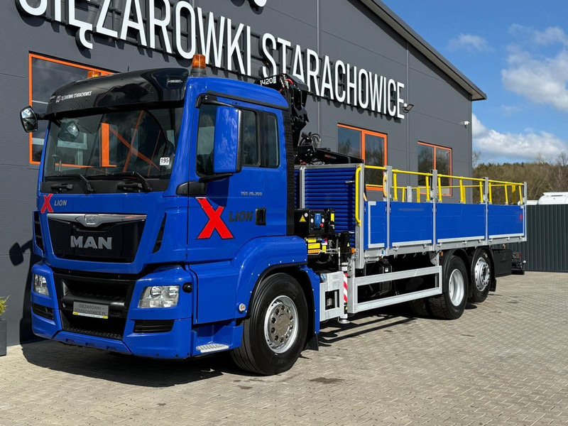 MAN TGS TGX 26.360 / E6 / 143tys km !!! skrzynia + żuraw HMF / manua - Camión caja abierta, Camión grúa: foto 4 MAN TGS TGX 26.360 / E6 / 143tys km !!! skrzynia + żuraw HMF / manua - Camión caja abierta, Camión grúa: foto 4