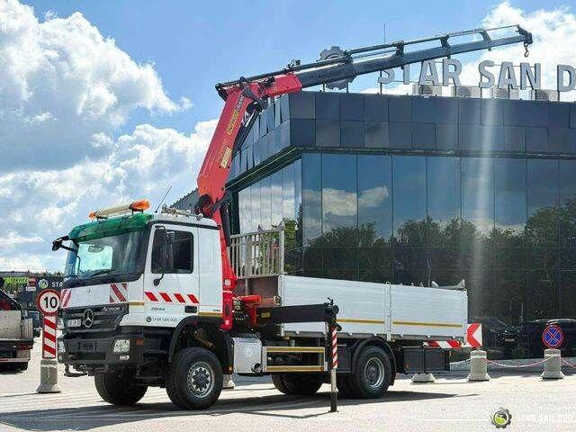 Mercedes-Benz ACTROS 2044A 4x4 Palfinger PK 20002 hds Crane - Camión caja abierta, Camión grúa: foto 1 Mercedes-Benz ACTROS 2044A 4x4 Palfinger PK 20002 hds Crane - Camión caja abierta, Camión grúa: foto 1