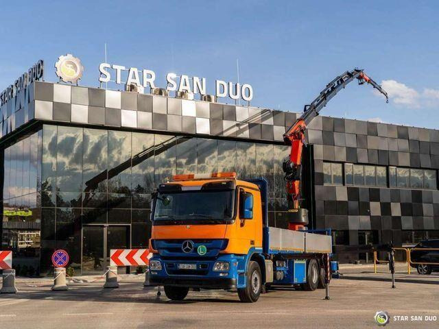 Mercedes-Benz ACTROS 2541 6x2 Palfinger PK 34002 Crane Winch - Camión caja abierta, Camión grúa: foto 1 Mercedes-Benz ACTROS 2541 6x2 Palfinger PK 34002 Crane Winch - Camión caja abierta, Camión grúa: foto 1
