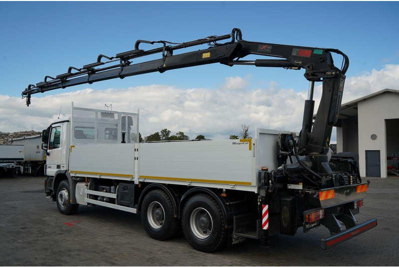 Mercedes-Benz ACTROS 2636 / 6x4 / SKRZYNIOWY 6,5 M + HDS HIAB / MOCNA PODŁOGA - Camión caja abierta, Camión grúa: foto 4 Mercedes-Benz ACTROS 2636 / 6x4 / SKRZYNIOWY 6,5 M + HDS HIAB / MOCNA PODŁOGA - Camión caja abierta, Camión grúa: foto 4