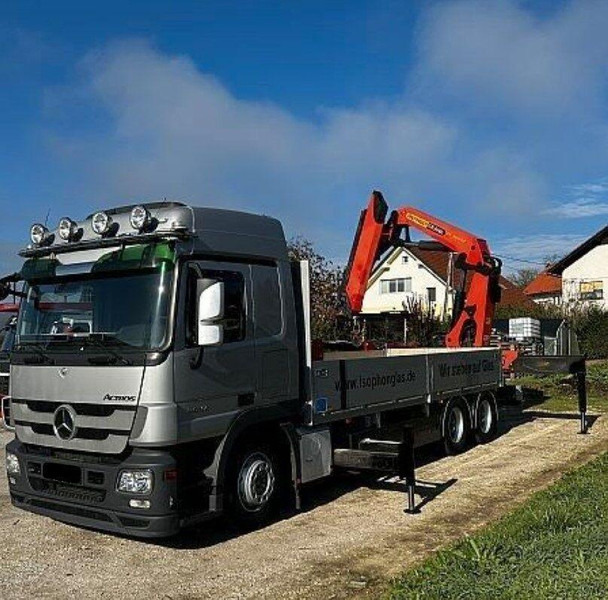 Mercedes-Benz ACTROS 2641 6x2 Crane PALFINGER PK 36002 - Camión caja abierta, Camión grúa: foto 1 Mercedes-Benz ACTROS 2641 6x2 Crane PALFINGER PK 36002 - Camión caja abierta, Camión grúa: foto 1