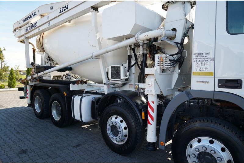Leasing de Mercedes-Benz ACTROS 3241 / POMPOGRUSZKA / 8X4 / BETONIARKA + POMPA SERMAC 3Z2 Mercedes-Benz ACTROS 3241 / POMPOGRUSZKA / 8X4 / BETONIARKA + POMPA SERMAC 3Z2: foto 16