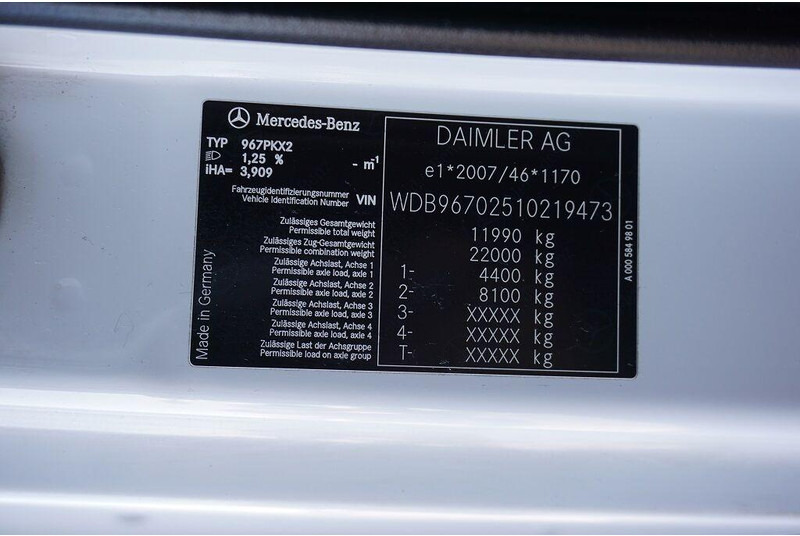 Camión caja cerrada Mercedes-Benz ATEGO / 1221 / ACC / EURO 6 / KONTENER + WINDA / 17 PALET: foto 11 Camión caja cerrada Mercedes-Benz ATEGO / 1221 / ACC / EURO 6 / KONTENER + WINDA / 17 PALET: foto 11