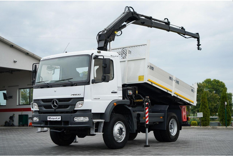Mercedes-Benz ATEGO 1629 / 4x4 / WYWROTKA + HDS HIAB 111 B-3  / PILOT /  ROTAT - Camión volquete, Camión grúa: foto 2 Mercedes-Benz ATEGO 1629 / 4x4 / WYWROTKA + HDS HIAB 111 B-3  / PILOT /  ROTAT - Camión volquete, Camión grúa: foto 2