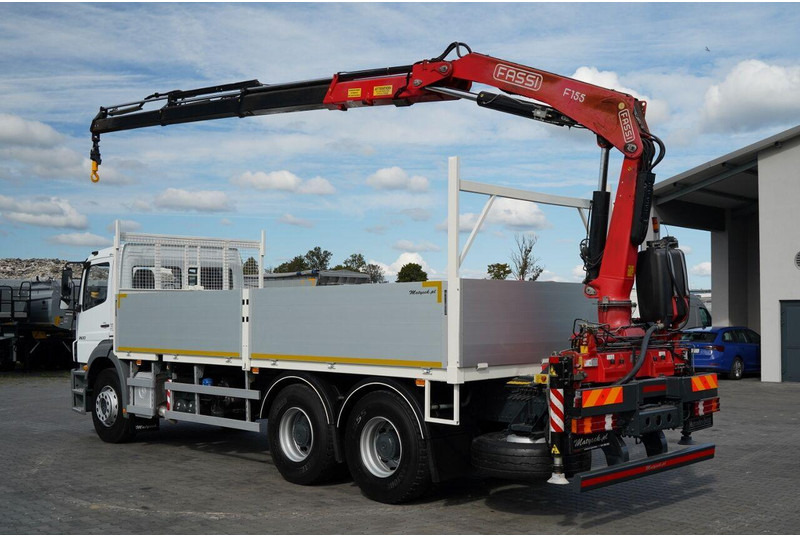 Mercedes-Benz / AXOR 2633 / 6X4 / SKRZYNIOWY - 6,55 M / MOCNA PODŁOGA / HDS FA - Camión caja abierta, Camión grúa: foto 4 Mercedes-Benz / AXOR 2633 / 6X4 / SKRZYNIOWY - 6,55 M / MOCNA PODŁOGA / HDS FA - Camión caja abierta, Camión grúa: foto 4