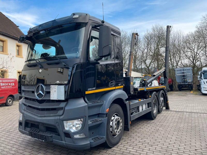Mercedes-Benz Antos 2545 - Meiller AK 16 MT Absetzkipper - Camión portacontenedor de cadenas: foto 1 Mercedes-Benz Antos 2545 - Meiller AK 16 MT Absetzkipper - Camión portacontenedor de cadenas: foto 1