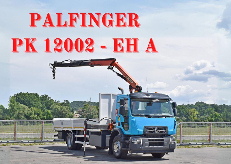 Renault C 320 - Camión caja abierta, Camión grúa: foto 1 Renault C 320 - Camión caja abierta, Camión grúa: foto 1