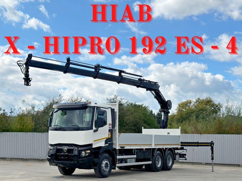 Renault C 430 *HIAB X - HIPRO 192 ES -4 + FUNK* 6x4 - Camión caja abierta, Camión grúa: foto 1 Renault C 430 *HIAB X - HIPRO 192 ES -4 + FUNK* 6x4 - Camión caja abierta, Camión grúa: foto 1