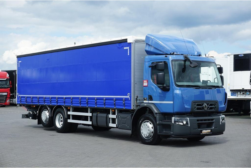Renault D 320 / EURO 6 / FIRANKA + WINDA / 21 PALET / ŁAD. 16 530 KG - Camión lona: foto 2 Renault D 320 / EURO 6 / FIRANKA + WINDA / 21 PALET / ŁAD. 16 530 KG - Camión lona: foto 2