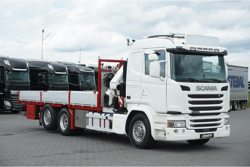 Scania G 490 / 6 X 2 / SKRZYNIOWY + HDS / HMF 3220 K7 / WYSIĘG 18,9 M - Camión caja abierta, Camión grúa: foto 3 Scania G 490 / 6 X 2 / SKRZYNIOWY + HDS / HMF 3220 K7 / WYSIĘG 18,9 M - Camión caja abierta, Camión grúa: foto 3