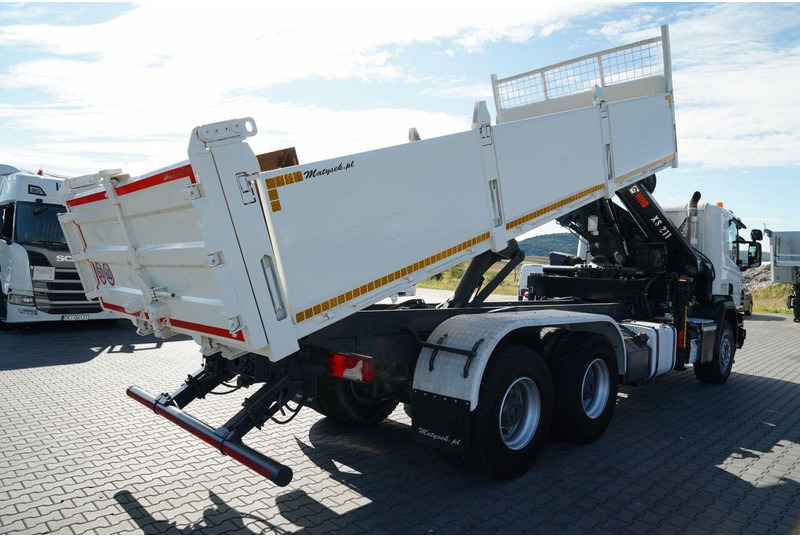 Scania P 410 / 6x4 / WYWROTKA - 6 M + HDS HIAB XS 211 / STEROWANIE RADI - Camión volquete, Camión grúa: foto 3 Scania P 410 / 6x4 / WYWROTKA - 6 M + HDS HIAB XS 211 / STEROWANIE RADI - Camión volquete, Camión grúa: foto 3