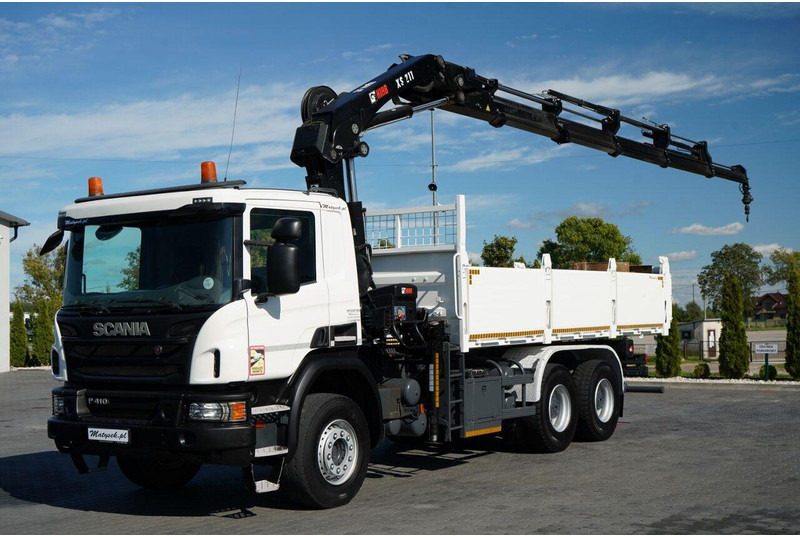 Scania P 410 / 6x4 / WYWROTKA - 6 M + HDS HIAB XS 211 / STEROWANIE RADI - Camión volquete, Camión grúa: foto 5 Scania P 410 / 6x4 / WYWROTKA - 6 M + HDS HIAB XS 211 / STEROWANIE RADI - Camión volquete, Camión grúa: foto 5