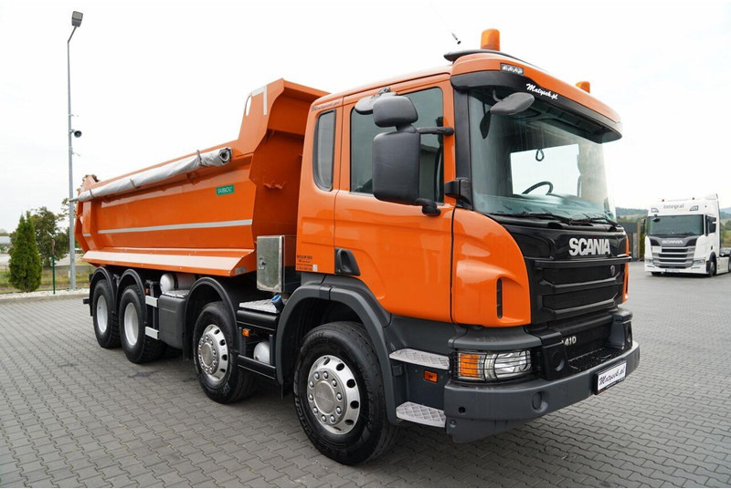 Camión volquete Scania P 410 / 8x4 / WYWROTKA TYLNOZSYPOWA / ALUFELGI / OPONY 100% / MA: foto 16