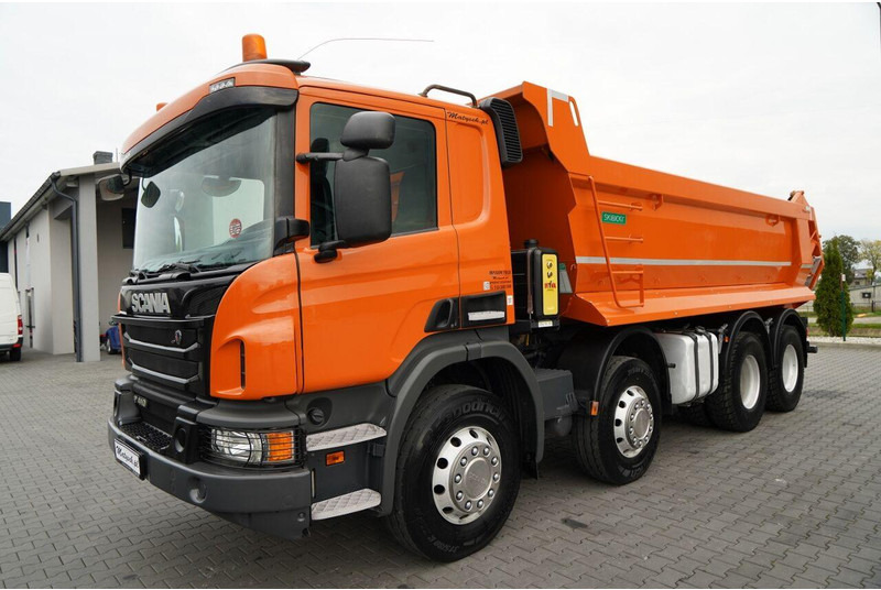 Camión volquete Scania P 410 / 8x4 / WYWROTKA TYLNOZSYPOWA / ALUFELGI / OPONY 100% / MA: foto 11