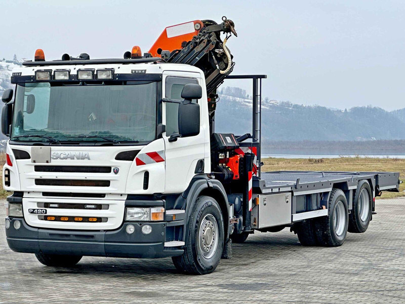 Scania P 420* PLATFORM 6,80m * PK 29002+FUNK * TOP - Camión caja abierta, Camión grúa: foto 3 Scania P 420* PLATFORM 6,80m * PK 29002+FUNK * TOP - Camión caja abierta, Camión grúa: foto 3