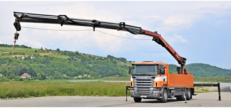 Scania R400 Pritsche 6,80m - Camión caja abierta, Camión grúa: foto 2 Scania R400 Pritsche 6,80m - Camión caja abierta, Camión grúa: foto 2