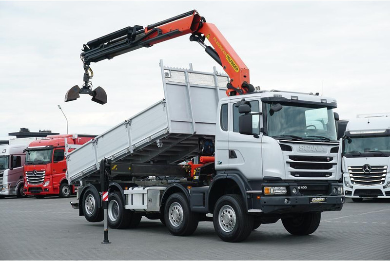 Scanvo G 400 / E 5 / 8 X 4 / 4 x 4 / WYWROTKA + HDS / TRIDEM / PALFINGE - Camión volquete: foto 2 Scanvo G 400 / E 5 / 8 X 4 / 4 x 4 / WYWROTKA + HDS / TRIDEM / PALFINGE - Camión volquete: foto 2