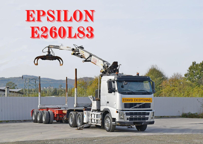 Volvo FH 520 * EPSILON E260L83 * Anhänger /6x4 - Camión forestal, Camión grúa: foto 1 Volvo FH 520 * EPSILON E260L83 * Anhänger /6x4 - Camión forestal, Camión grúa: foto 1