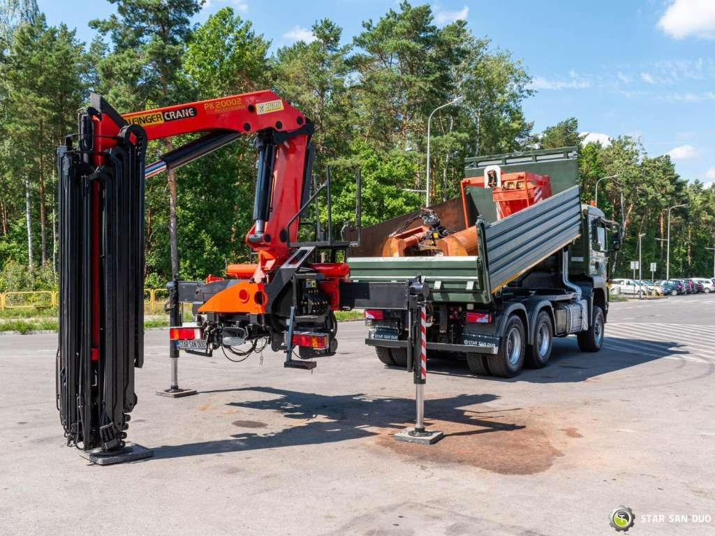Camión grúa MAN  TGS 35.480 PALFINGER PK 20002 HDS Grapple Tippe: foto 24