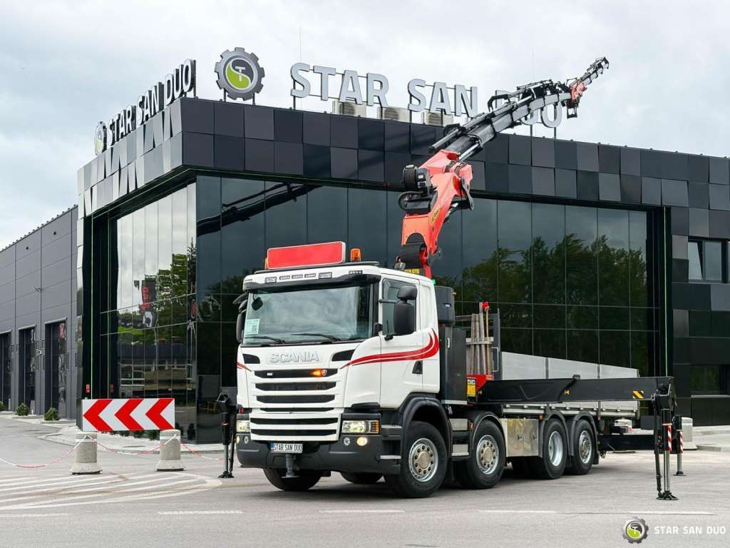 Scania G480 8x2 PALFINGER PK 53002 SH FlyJIB LowMileag - Camión grúa: foto 1 Scania G480 8x2 PALFINGER PK 53002 SH FlyJIB LowMileag - Camión grúa: foto 1