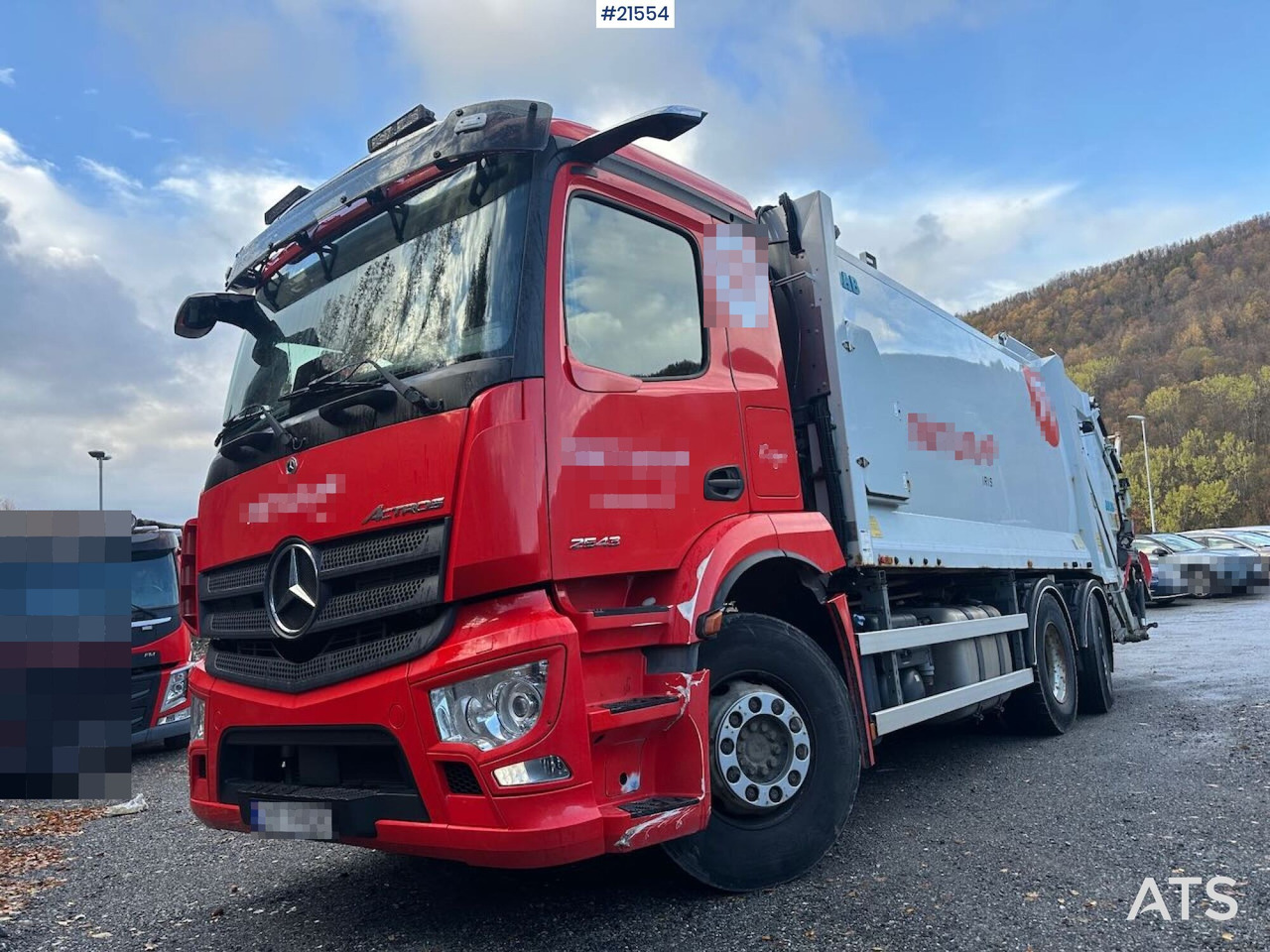 Mercedes Actros 2543 6x2 2 – kammers komprimatorbil m/ 2020 JOAB Anaconda twin påbygg - Camión de basura: foto 3 Mercedes Actros 2543 6x2 2 – kammers komprimatorbil m/ 2020 JOAB Anaconda twin påbygg - Camión de basura: foto 3