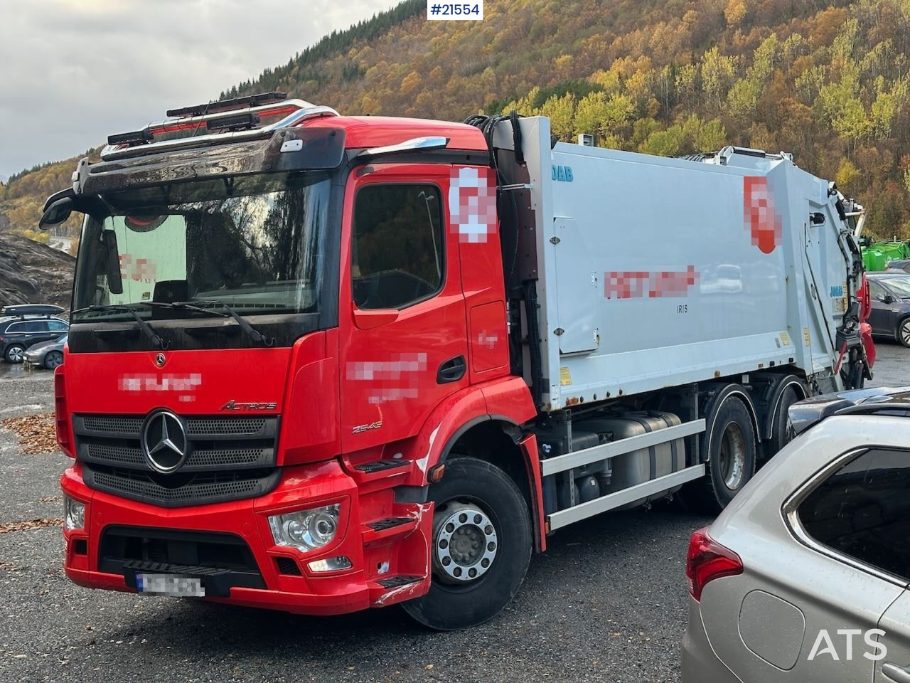 Mercedes Actros 2543 6x2 2 – kammers komprimatorbil m/ 2020 JOAB Anaconda twin påbygg - Camión de basura: foto 1 Mercedes Actros 2543 6x2 2 – kammers komprimatorbil m/ 2020 JOAB Anaconda twin påbygg - Camión de basura: foto 1