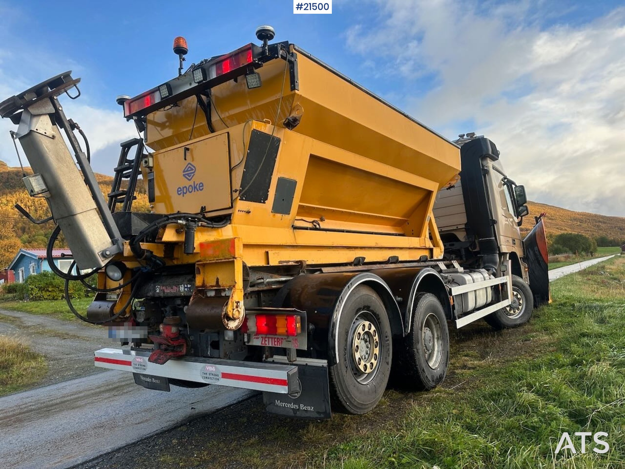 Mercedes Actros 2848 4x4+2 brøyterigget krokbil - Camión multibasculante: foto 5 Mercedes Actros 2848 4x4+2 brøyterigget krokbil - Camión multibasculante: foto 5