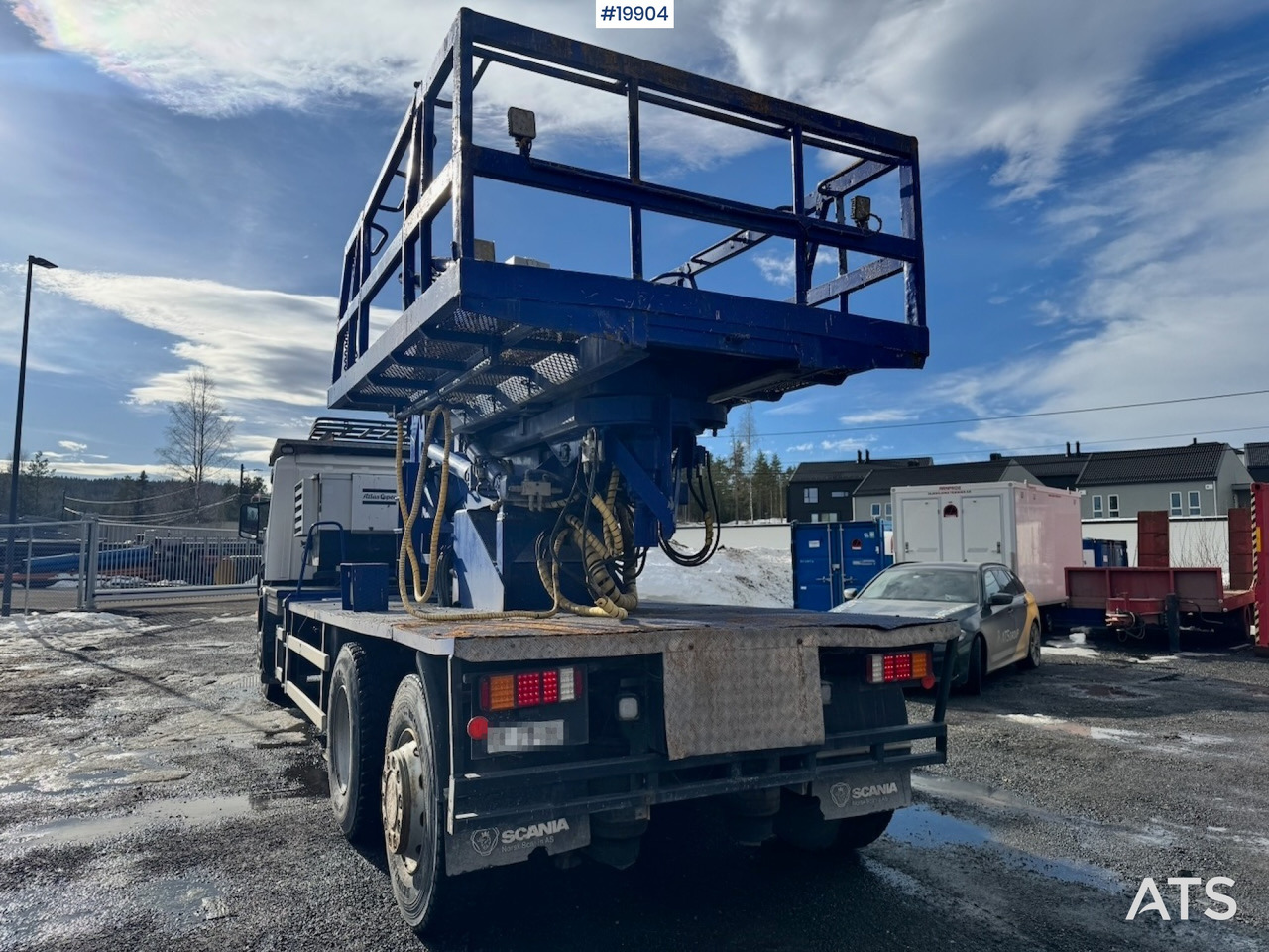 Scania P114 Liftbil m/ Atlas kompressor og 8 meters Lift. EU ok - Camión con plataforma elevadora: foto 4 Scania P114 Liftbil m/ Atlas kompressor og 8 meters Lift. EU ok - Camión con plataforma elevadora: foto 4