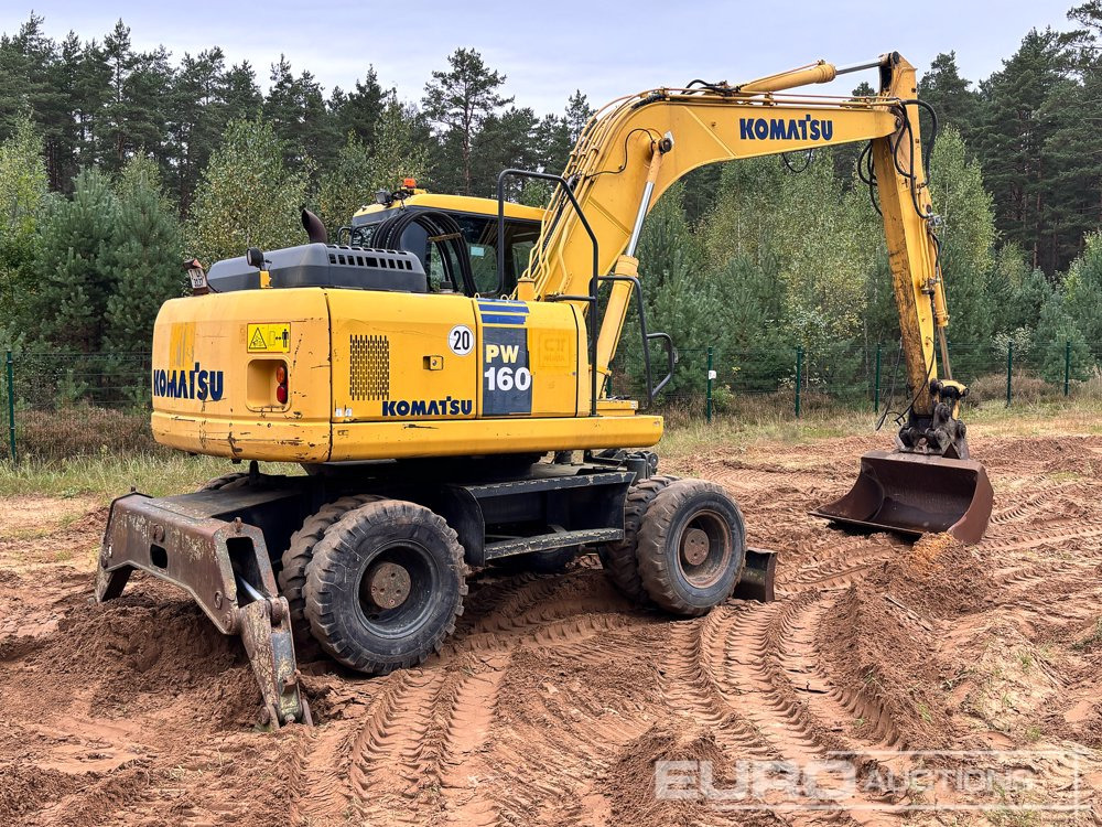 2011 Komatsu PW160-7E0 - Excavadora de ruedas: foto 5 2011 Komatsu PW160-7E0 - Excavadora de ruedas: foto 5