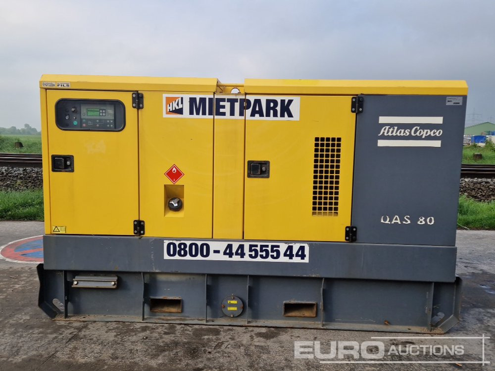 2017 Atlas Copco QAS80 ST3 - Generador industriale: foto 2 2017 Atlas Copco QAS80 ST3 - Generador industriale: foto 2