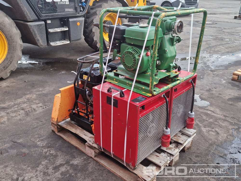 Pallet of Asphalt Saw, Electric Space Heater (2 of) Wacker Water Pump - Calefactor de construcción: foto 2 Pallet of Asphalt Saw, Electric Space Heater (2 of) Wacker Water Pump - Calefactor de construcción: foto 2