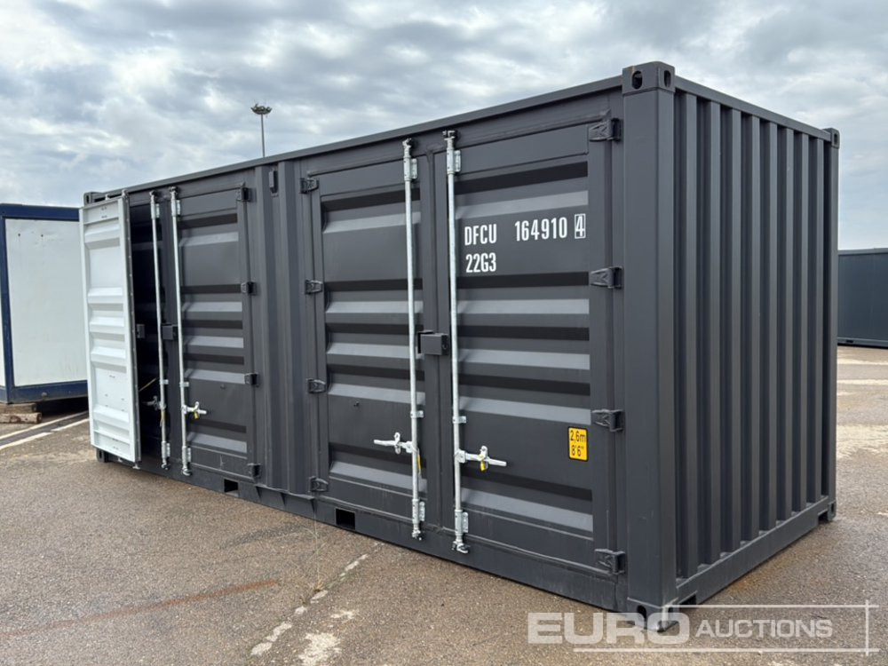 20' GP Open Sided Container, 2 Side Doors, Max gross weight: 24000 KG, Tare weight: 2430 KG, Net payload: 21570 KG, External dimensions: 6058 x 2438 x 2591 mm, Forklift Pockets / Contenedor - Contenedor marítimo: foto 3 20' GP Open Sided Container, 2 Side Doors, Max gross weight: 24000 KG, Tare weight: 2430 KG, Net payload: 21570 KG, External dimensions: 6058 x 2438 x 2591 mm, Forklift Pockets / Contenedor - Contenedor marítimo: foto 3