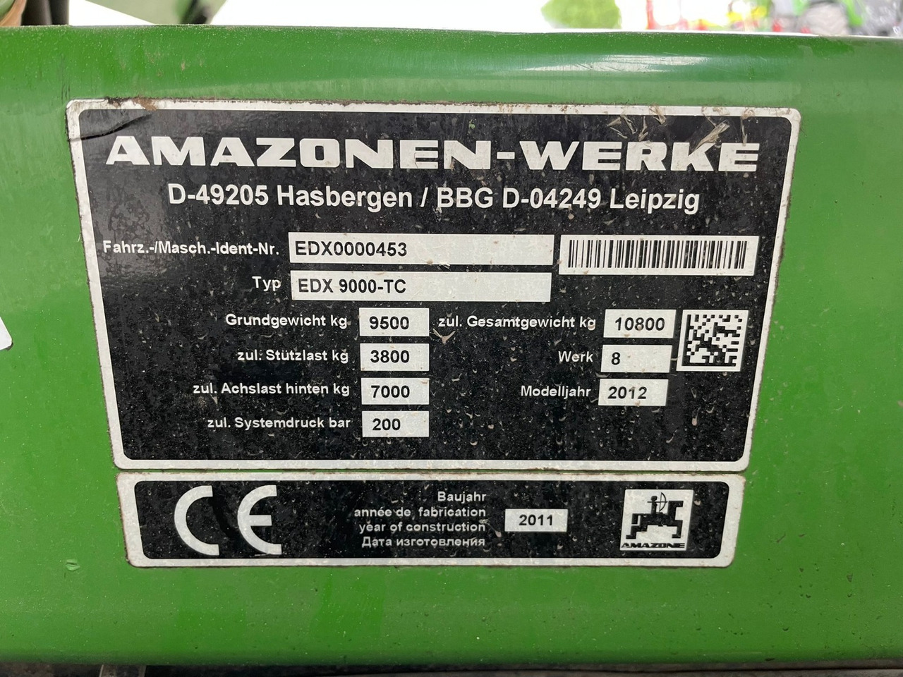 Amazone EDX 9000-TC - Sembradora: foto 2 Amazone EDX 9000-TC - Sembradora: foto 2