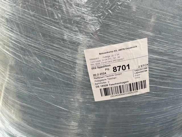 Fixfelge 25x34 ET -92 - Llanta: foto 2 Fixfelge 25x34 ET -92 - Llanta: foto 2