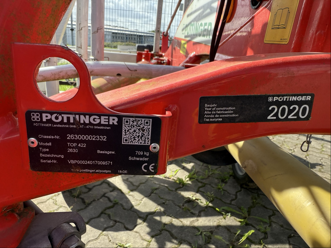 Pöttinger TOP 422 Einkreiselschwader - Henificadora: foto 2 Pöttinger TOP 422 Einkreiselschwader - Henificadora: foto 2