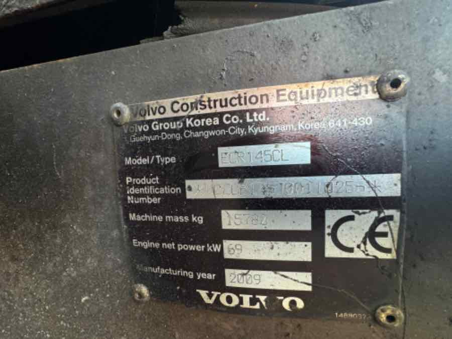 VOLVO CONSTRUCTION EXCAVATOR ECR145 ** FOR PARTS ** - Excavadora de cadenas: foto 3 VOLVO CONSTRUCTION EXCAVATOR ECR145 ** FOR PARTS ** - Excavadora de cadenas: foto 3