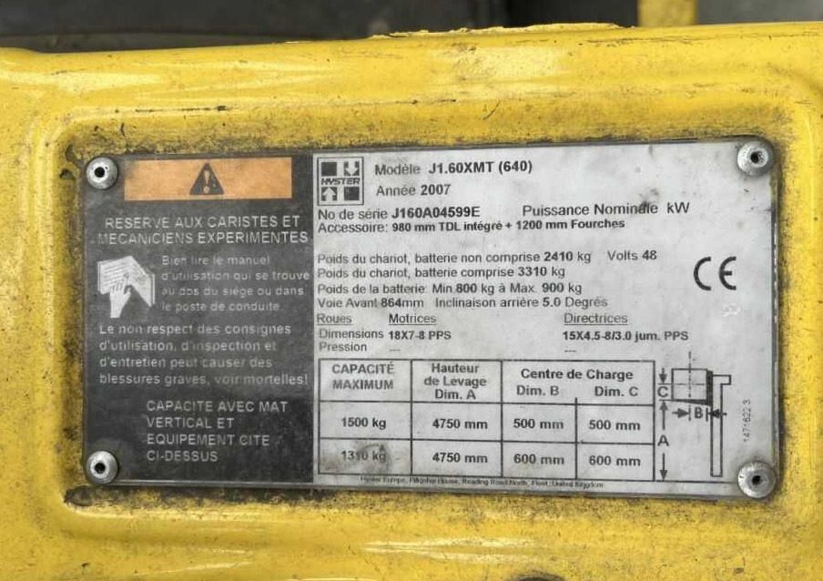 Hyster J1.6XMT - Carretilla elevadora eléctrica: foto 4 Hyster J1.6XMT - Carretilla elevadora eléctrica: foto 4