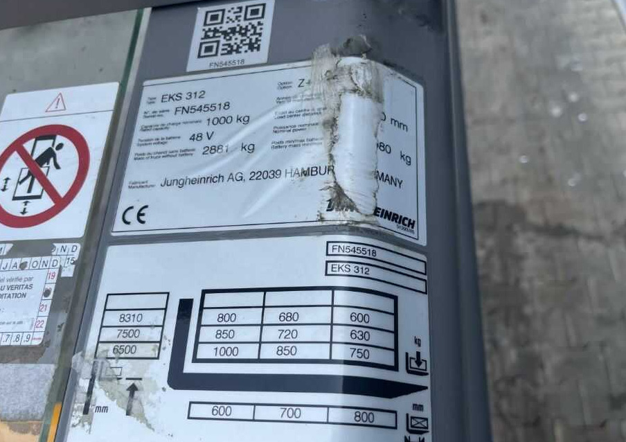 Jungheinrich EKS312 - Recoge pedidos: foto 4 Jungheinrich EKS312 - Recoge pedidos: foto 4