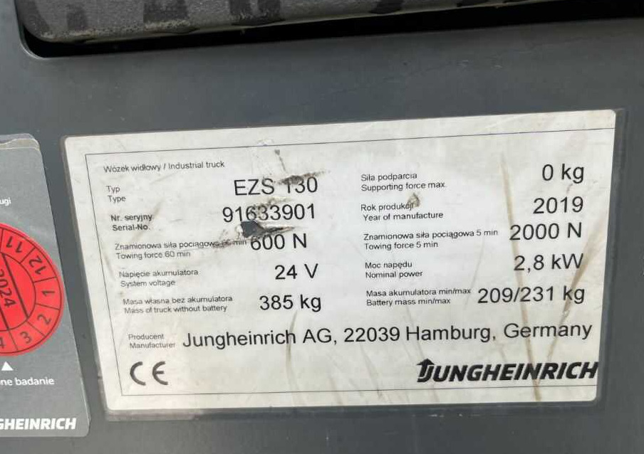 Jungheinrich EZS130 - Remolcadora: foto 4 Jungheinrich EZS130 - Remolcadora: foto 4