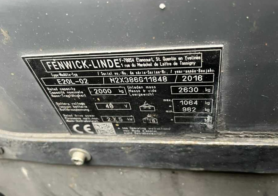 Linde E20L-02 - Carretilla elevadora eléctrica: foto 4 Linde E20L-02 - Carretilla elevadora eléctrica: foto 4