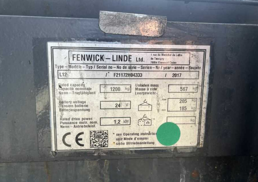 Linde L12 - Apilador: foto 4 Linde L12 - Apilador: foto 4