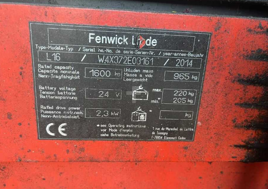 Linde L16 - Apilador: foto 4 Linde L16 - Apilador: foto 4