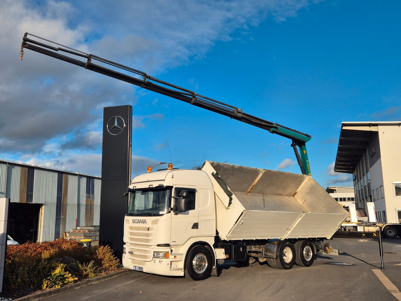 Scania G490 LB6x2*4HNB Palfinger PK 18002-EH D Funk AHK - Camión grúa: foto 1 Scania G490 LB6x2*4HNB Palfinger PK 18002-EH D Funk AHK - Camión grúa: foto 1