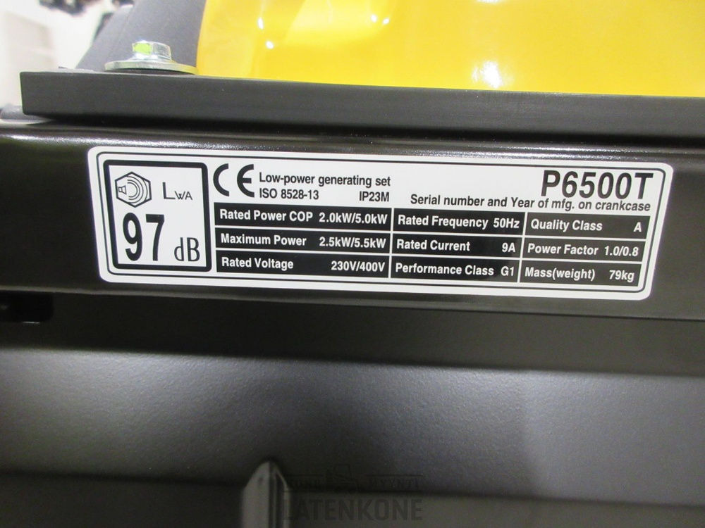 Generador industriale Atlas Copco P6500T AVR Generaattori: foto 9